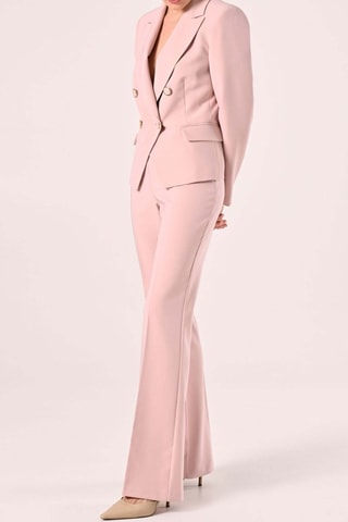 Pantalon taille haute - Rose