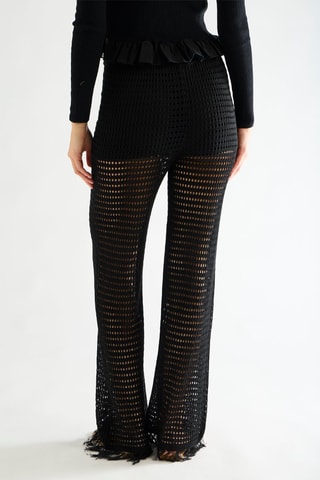 Pantalon taille haute - Noir