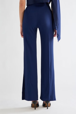 Pantalon taille haute - Bleu marine