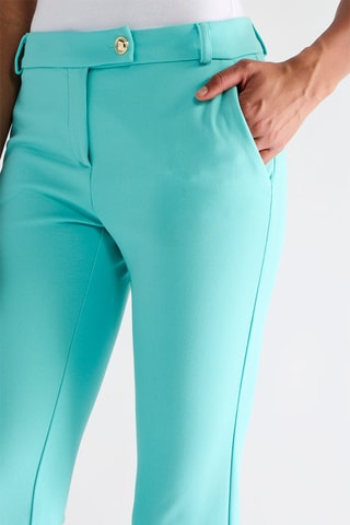 Pantalon cigarette - Turquoise