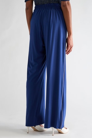 Pantalon wide legs - Bleu