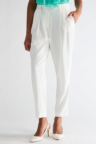 Pantalon carotte - Blanc