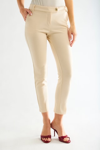 Pantalon slim - Beige