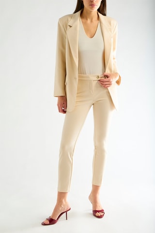 Pantalon slim - Beige