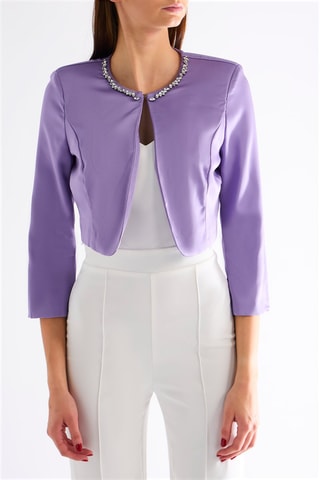 Veste cropped - Violet