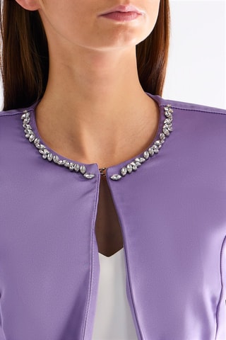 Veste cropped - Violet