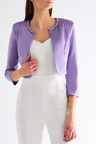 Veste cropped - Violet