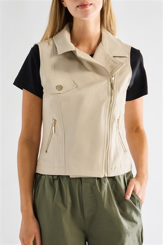 Veste sans manches - Ecru