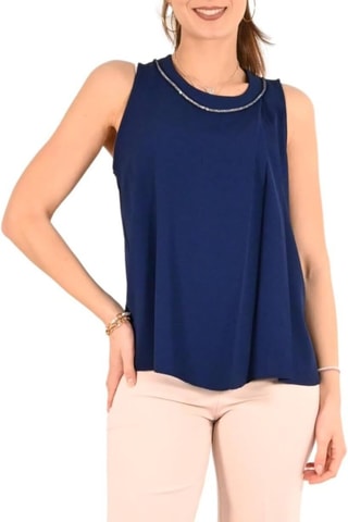 Top - Bleu marine