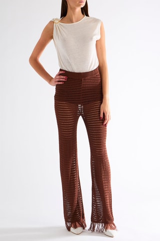 Top en lin - Beige
