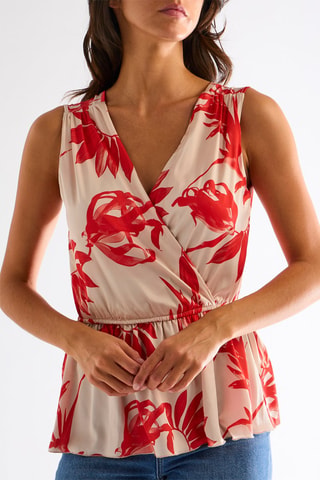 Top - Rouge et blanc