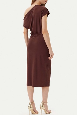 Robe fourreau - Marron