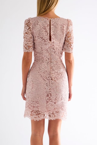 Robe patineuse en dentelle - Rose