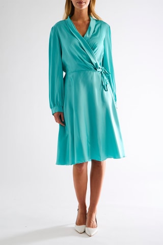 Robe portefeuille - Turquoise