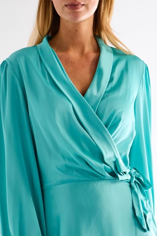 Robe portefeuille - Turquoise