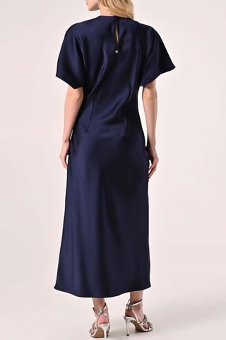 Robe midi - Bleu marine