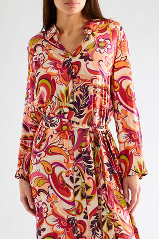 Robe chemise - Rouge