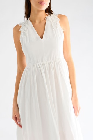 Robe midi - Blanc