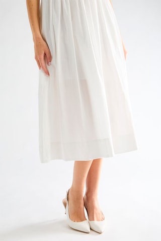 Robe midi - Blanc