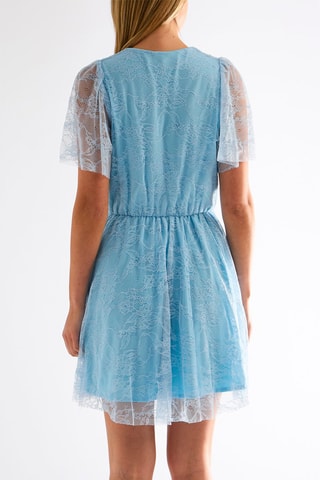 Robe patineuse dentelle - Ciel