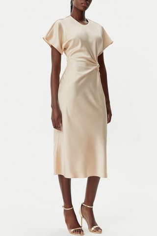 Robe midi - Beige
