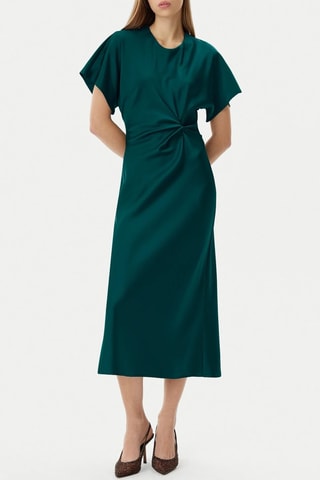 Robe midi - Bleu canard