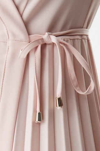 Robe portefeuille - Rose poudré