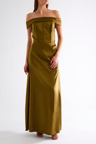 Robe bustier - Kaki
