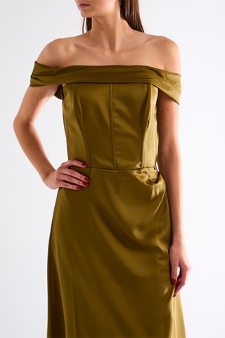 Robe bustier - Kaki