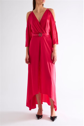 Robe midi - Fuchsia