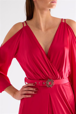 Robe midi - Fuchsia