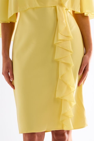 Robe trompe-l'œil - Jaune clair