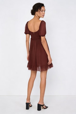 Robe courte - Marron