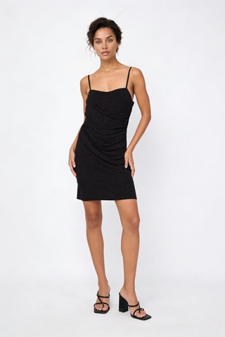 Robe courte sans manches - Noir