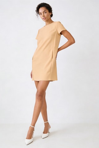 Robe droite - Beige