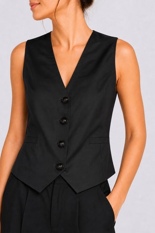 Gilet de costume sans manches - Noir
