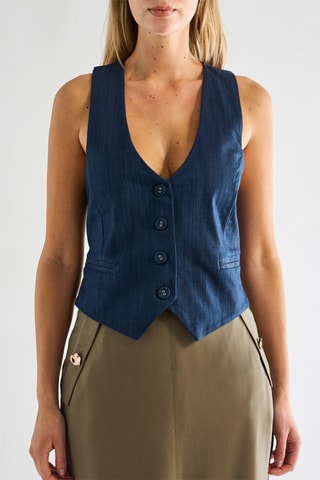 Gilet de costume - Bleu pétrole