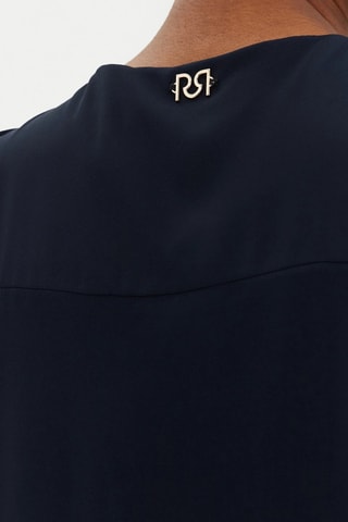 Blouse portefeuille - Bleu marine