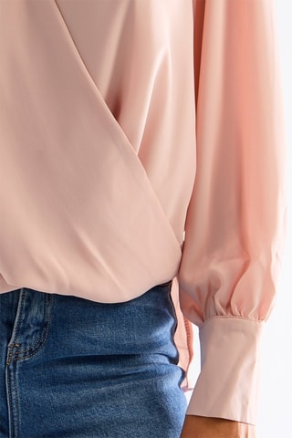 Blouse portefeuille - Rose clair