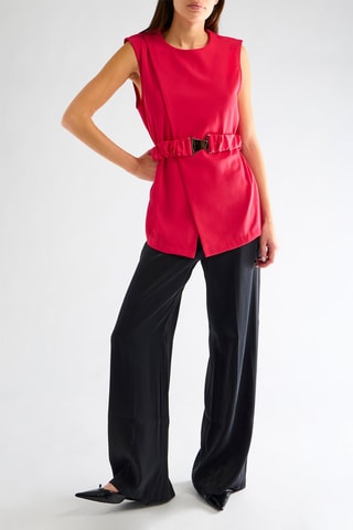 Blouse sans manches - Fuchsia