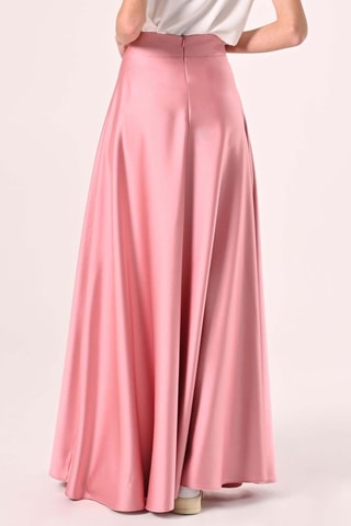 Jupe longue taille haute - Rose