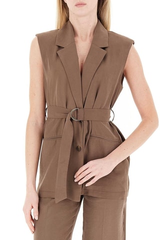 Blazer sans manches - Marron
