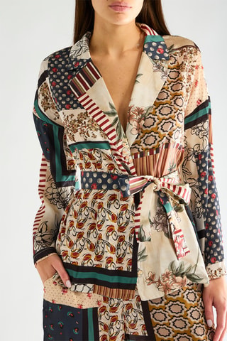 Blazer - Beige et noir