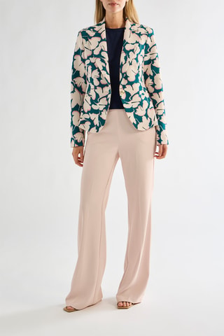 Blazer - Vert foncé et rose poudré