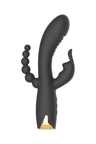 Vibratore Rabbit waterproof - Nero - 12 cm