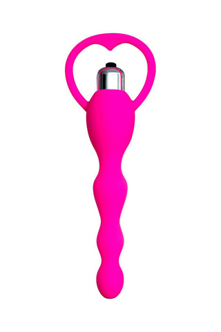 Plug anale vibrante - Rosa - 9 cm