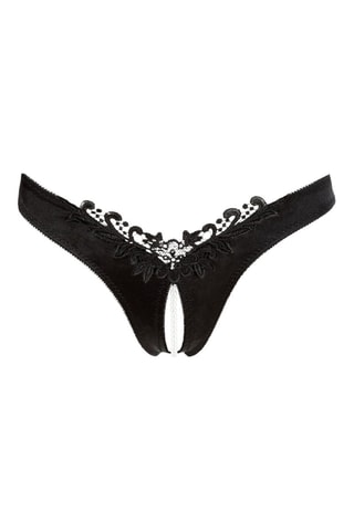 Tanga aperto - Nero