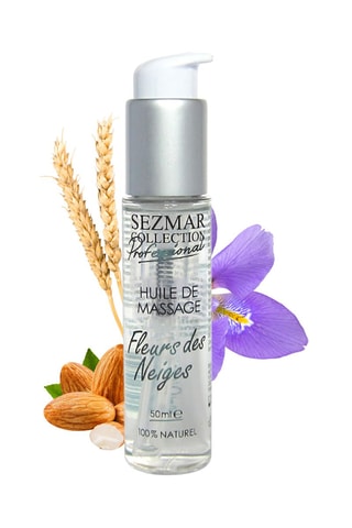 Olio da massaggio professionale Fleurs des neiges 100% naturale -  50 ml