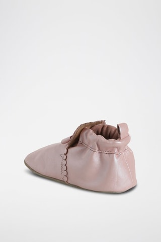 Chaussons en cuir - Rose