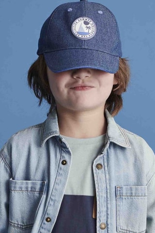 Casquette en jean - Bleu marine